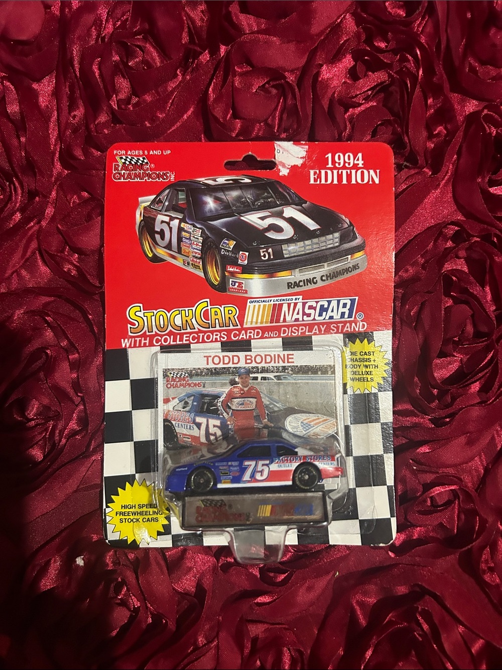Todd Bodine #75 NASCAR Stock Car Toy - Blue
